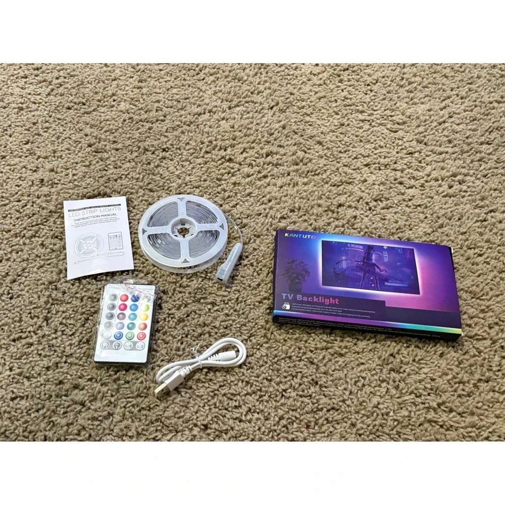 LED‎ Strip Lights TV Backlight 16.4ft USB Mood Lighting App Remote Control